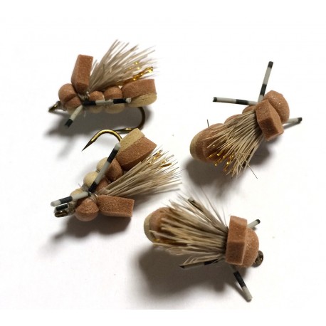 Hopper Brown/Peach -  Mosca para la pesca de Ciprinidos