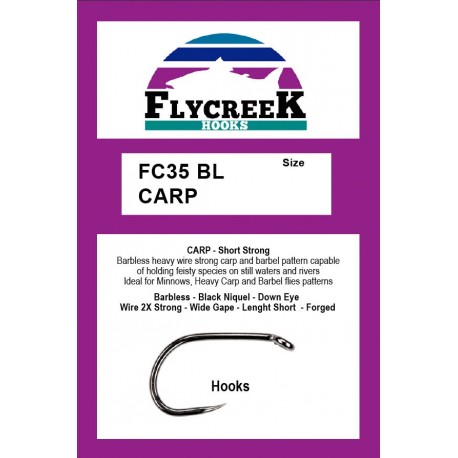 Anzuelo sin muerte FlyCreek FC35 BL  Carp