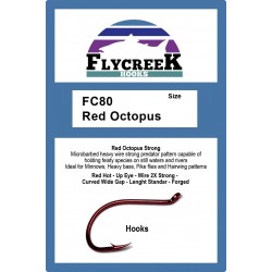 Anzuelo FlyCreek FC80 Red Octopus Beak