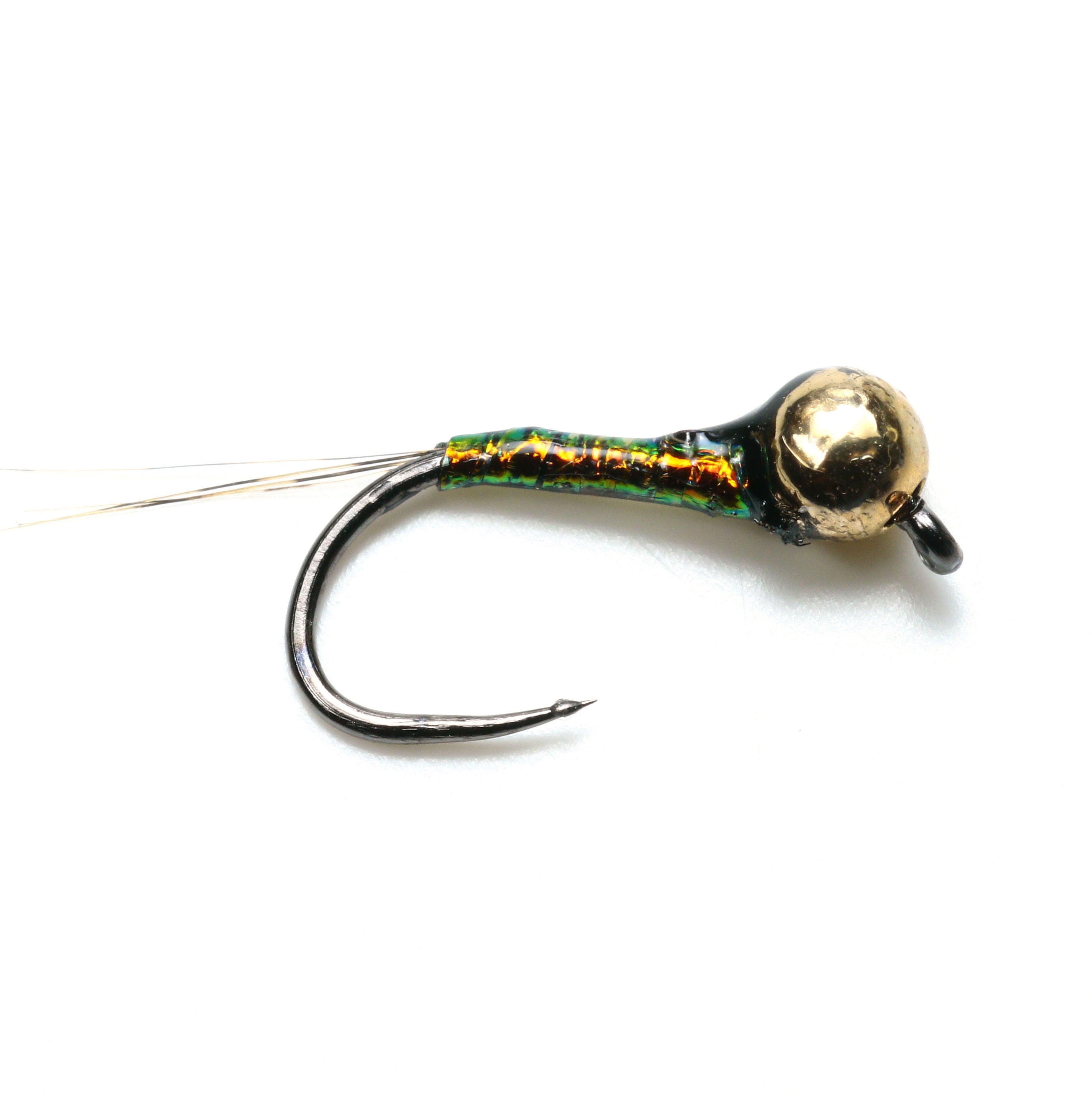36 Ninfe Tipo Perdigon Per Mosca, Ami Senza Morte Hends Taglie #12, #14, #16 - Made In Spain