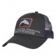 Gorra Simms Small Fit Trout Icon Trucker Carbon