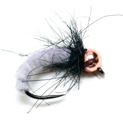 BB30 Larva Cabeza Negra - Mosca para la pesca de ciprinidos