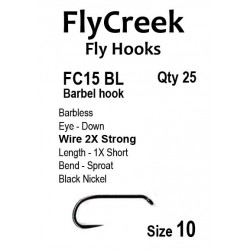 Anzuelo sin muerte FlyCreek FC15 BL Barbel hook
