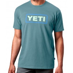 Camiseta YETI Logo Badge Premium Short Sleeve T-Shirt - Indigo