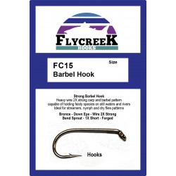 Anzuelo sin muerte FlyCreek FC15 Barbel Hook