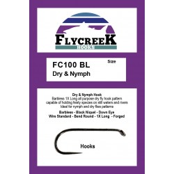 Anzuelo sin muerte FlyCreek FC100 BL Dry & Nymph