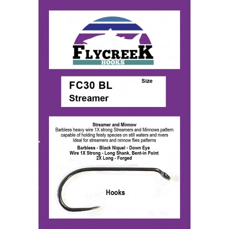 Anzuelo sin muerte FlyCreek FC3001 BL