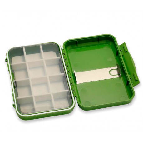 Caja de moscas estanca C&F Universal System Case with Comp. Olive - Medium