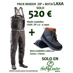 Pack Vadeador Cremallera Bota Guideline Laxa 2.0 Zip