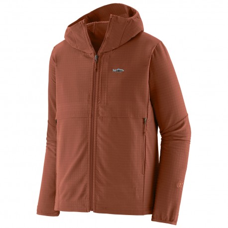 Regulador Patagonia R1 TechFace Fitz Roy Trout Hoody - Sisu Brown