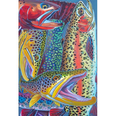 DeYoung Art - Trout Confetti 8
