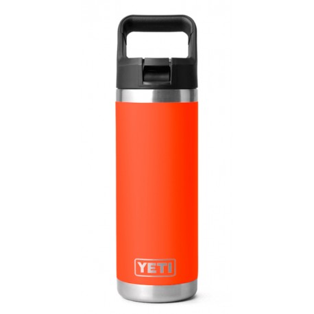 Botella Termo Yeti Rambler 18 Oz Bottle (532ml) Straw Bottel - Solar Flare