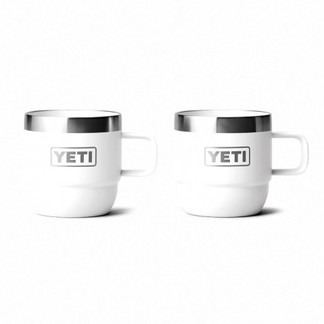 Taza Termo YETI Rambler 6 oz (177 ml) Stackable Mugs- White