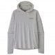 Camiseta Patagonia Cool Sun hoody - Crisp Grey Fitz Roy Trout