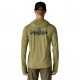 Camiseta Patagonia Cool Sun hoody - Caper Green Fitz Roy Trout
