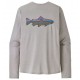 Camiseta Patagonia Cool Sun Shirt - Crisp Grey Fitz Roy Trout