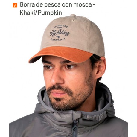 Gorra Guideline  Fly Fishing Cap Khaki/Pumpkin