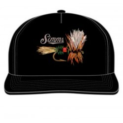 Gorra Simms Double Haul Cap Black Royal Wulff 