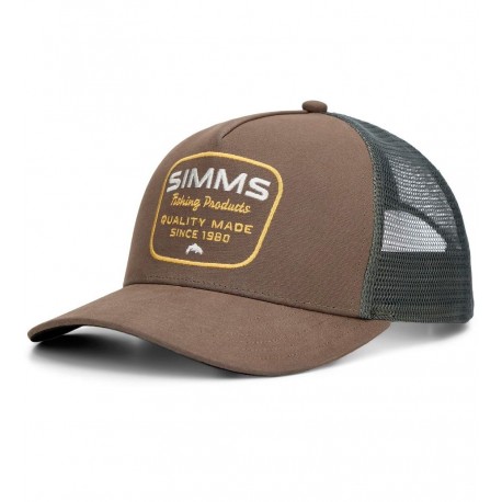 Gorra Simms Double Haul Trucker Loden Stamp Lockup