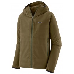 Regulador Patagonia R1 TechFace Fitz Roy Trout Hoody - Basic Green