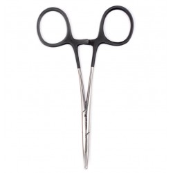 Forceps  Guideline - Curved 6" - Black/Silver