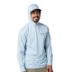 Camiseta Solar Guideline Capucha Sunwick Hoodie Tropical Blue
