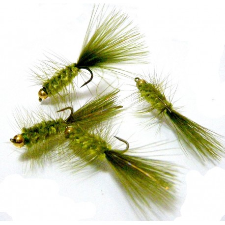 Woolly bugger Oliva - Mosca para la pesca de Trucha