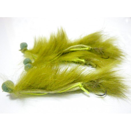 Culebrilla Conejo Oliva - Mosca para la pesca en Lago