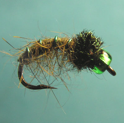 Montaje de una ninfa de cabeza verde